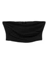 Marella Draped Tube Top In Black