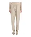 Marella Drawstring Athletic Pants In Neutral
