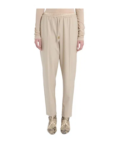 Marella Drawstring Athletic Pants In Neutral