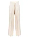Marella Drawstring Pleated Trousers In Neutral