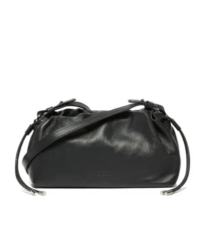 Marella Drawstring Shoulder Bag In Black