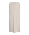 Marella Monochrome Crinkle Twill Maxi Skirt