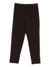 Marella Drawstring-waist Trousers In Brown