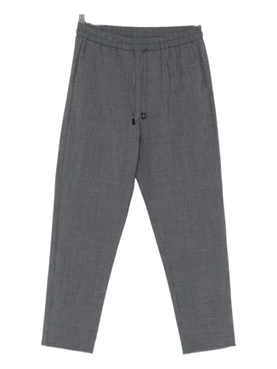 Marella Drawstring-waist Trousers In Gray