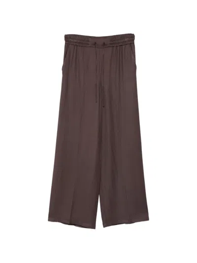 Marella Drawstring-fastening Trousers In Brown