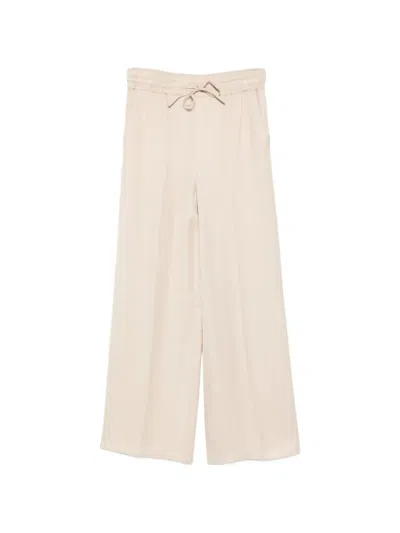 Marella Drawstring-fastening Trousers In Neutral
