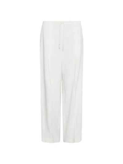 Marella Drawstring-waist Wide-leg Trousers In Neutral