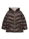 Marella Ecuador Hooded Zip Jacket In Brown