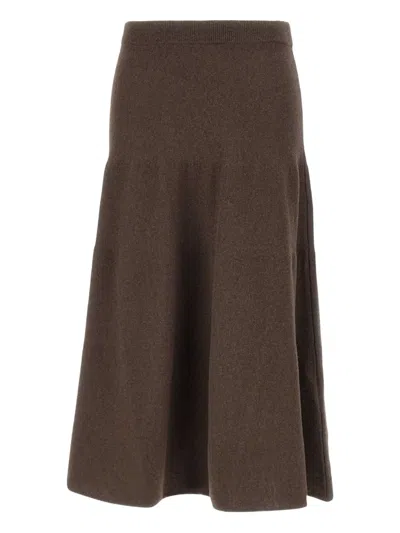 MARELLA ELASTIC-WAISTBAND RUFFLED SKIRT