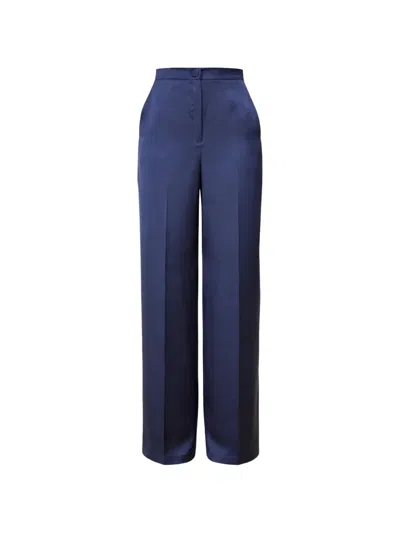 Marella Elasticated Straight Trousers In Blue