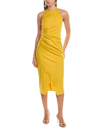 Marella Elegia Midi Dress In Yellow