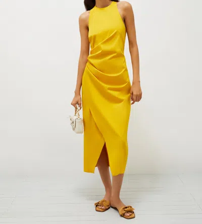 Marella Elegia Midi Dress In Yellow