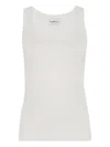 Marella Elisa Ribbed Top In White