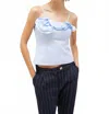 Marella Elleno Poplin Top In Light Blue In Blue