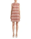Marella Emanuel Jersey Shift Dress In Rust