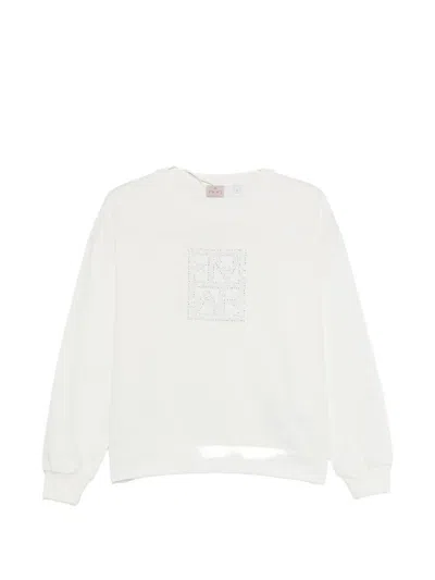 Marella Embellished Sweat In White