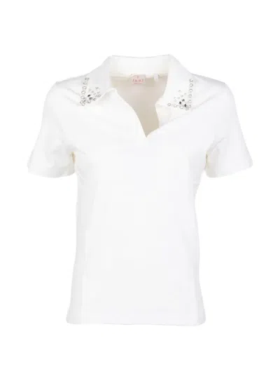 Marella Embellished T-shirt In White