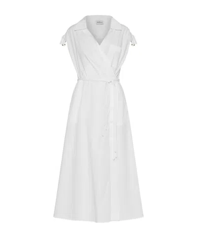Marella Embroidered Dress - Optical White