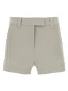 Marella Stretch Viscose And Linen Micro Pants In Gray