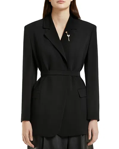 Marella X Emily Ratajkowski Cutout Blazer In Black