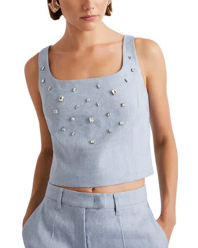 Marella Emma Embellished Top In Blue