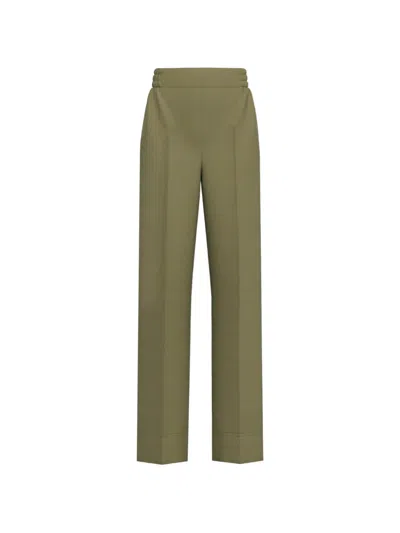 Marella Emmangolo Elasticated-waistband Trousers In Green