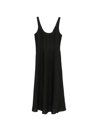 Marella Emmcinema Sleeveless Midi Dress In Black
