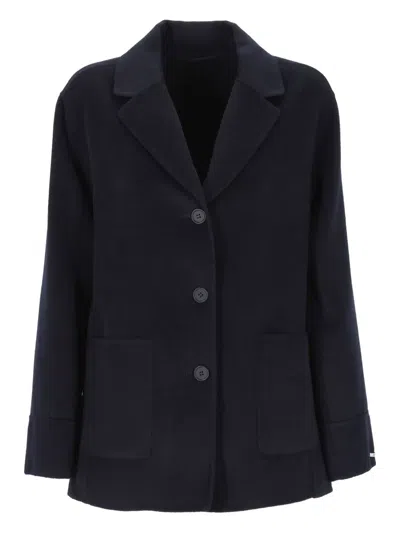 Marella Emme Buttoned Jacket In Blue