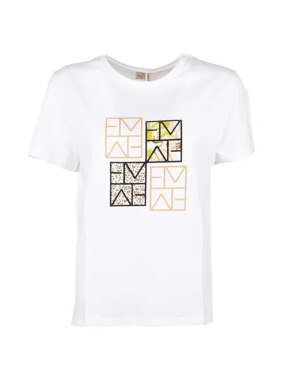 Marella Emme Graphic-embellishment T-shirt In White