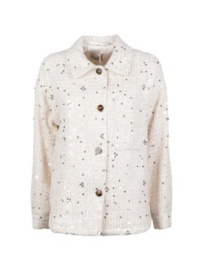 Marella Emme Sequin-embellished Djacket In Neutral
