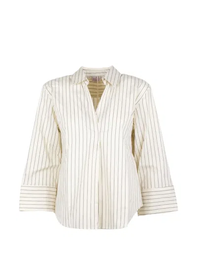 Marella Emme Striped Shirt In Yellow