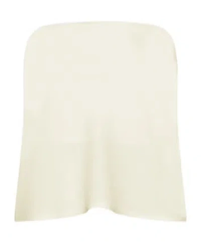Marella Envers Satin Bustier Top In White