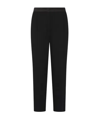 Marella Envers Satin Chino Trousers In White