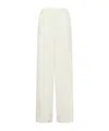 Marella Envers Satin Trousers - Wool White In White