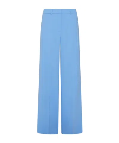 Marella Envers Satin Trousers In Blue