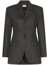 Marella Slim-fit Three-button Blazer In Black