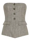 Marella Fatuo Button-front Top In Gray