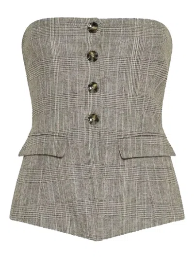 MARELLA FATUO BUTTON-FRONT TOP