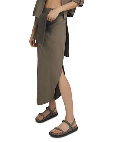 Marella Ferito Asymmetric Skirt In Burgundy