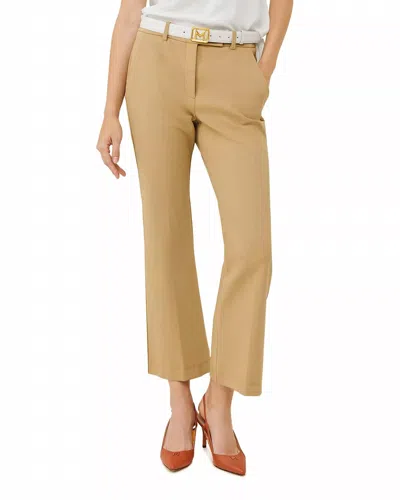Marella Fify Flared Stretch Trousers In Natural In Brown