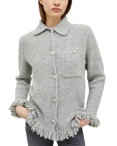 Marella Finnici Boucle Shirt Jacket In Melange