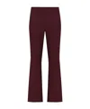 Marella Flared Casual Pants In Burgundy