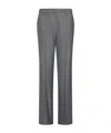 Marella Flared Stretch Wool-blend Trousers In Black