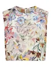 Marella Floral-pattern Silk Top In Pink