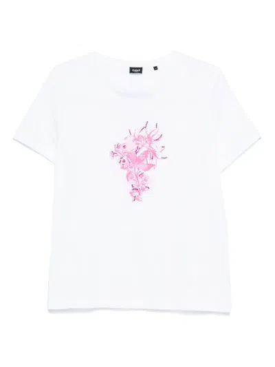 Marella Floral-print T-shirt In White