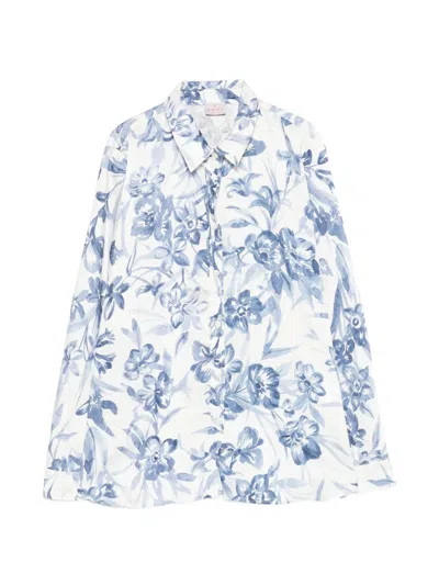 Marella Floral Shirt In Blue
