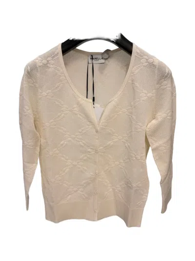 Marella Floral-embroidered V-neck Cardigan In Brown