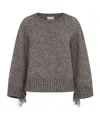 Marella Grey Crewneck Sweater In Black