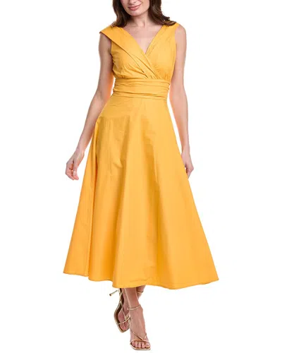 Marella Galizia Midi Dress In Orange