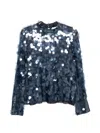 Marella Gallo Sequin Top In Blue